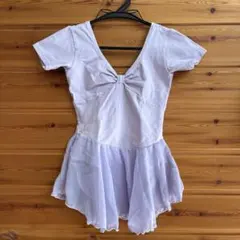 Ballet-i バレエ レオタード 130 140ラベンダー リボン 可愛い