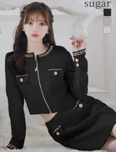 Suger Glossy セットアップドレス 黒 s