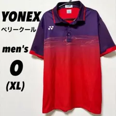 ヨネックス ゲームシャツ ポロシャツ テニスウェア バドミントン 赤紫 メンズO