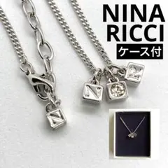 新品 NINA RICCI ニナリッチ ペンダント ラインストーン ネックレス