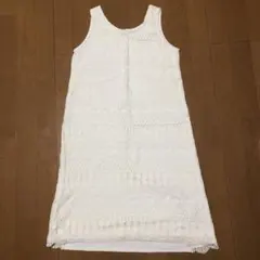 ワンピース(ikka、ノースリーブ、ホワイト、レース、M)のサムネイル