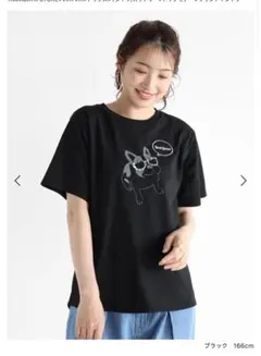 新品　Vin ドッグモチーフプリントＴシャツ　9,900円　ヴァン　ヤマダヤ　黒のサムネイル