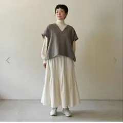 シサム工房✨ オーガニックコットンコーデュロイヒカリタックスカート