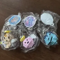 たまごっち　ドットフィギュアチャーム　まるてん　くりてん　ぎんじろっち　セット