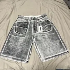 atmos Foil Print Denim Shorts BLACKのサムネイル