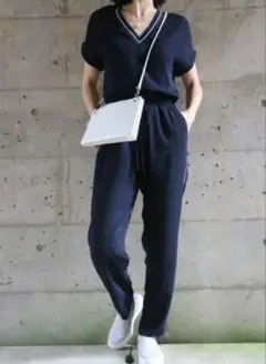 ZARA　ザラ　オールインワン　ネイビー　Sサイズ