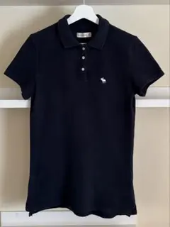 A&F アバクロンビー&フィッチ ポロシャツ 刺繍 サイズM 紺