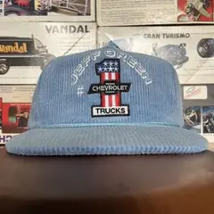新品◾️コーデュロイ◾️キャップ◾️#1◾️chevy◾️トラッカーキャップ◾️サックス◾️