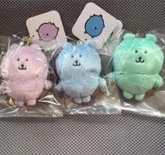 カラーなナガノのくま　ミントグリーン ライトパープル　ライトブルー