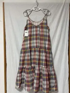 rodeocrownsロデオクラウンズ チェックキャミワンピース（Tシャツ無し）
