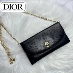 DIOR ディオール　レザー　長財布　チェーンショルダー　お取り置き中
