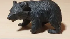 ヴィンテージ　木彫　熊置物　約12.5cm　(匿名配送)
