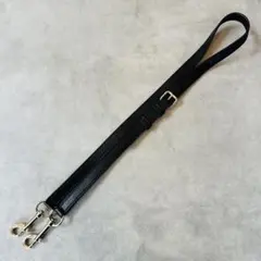 COACH レザー　ショルダーストラップ　ゴールド金具　ブラック