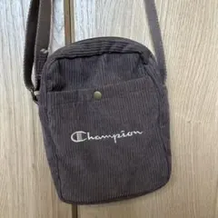 Champion コーデュロイショルダーバッグ ブラウン
