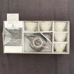 【未使用】　KANSAI　茶器　湯呑み　急須　茶托　5客セット