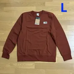 ノースフェイス　トレーナー　スウェット　1ポイント　タグ付き　ワインLサイズ