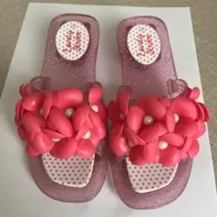 19cm ヒールあり　フラワーサンダル