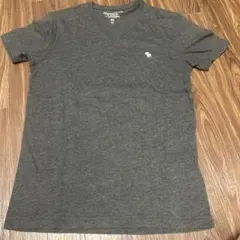 Abercrombie & Fitch VネックTシャツ XS ダークグレー
