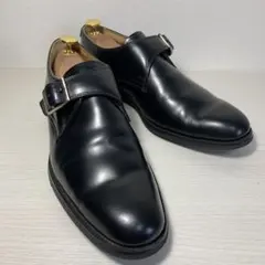 未使用級 REGAL モンクストラップ レザーシューズ 25.5 黒 JV35