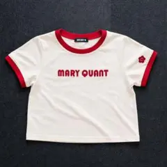 MARY QUANT ロゴ刺繍 Tシャツ