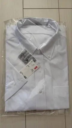 UNIQLO ドライノンアイロンシャツ 半袖 ホワイト