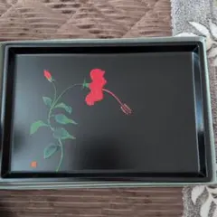宮崎漆器 盆 ハイビスカス柄
