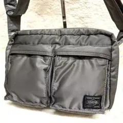 【極美品】PORTER⭐️ポーター⭐️タンカー⭐️ショルダーバッグ⭐️シルバーグレー⭐️S