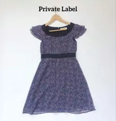 privateLabel ワンピース 半袖 小花柄 S 夏 ウエスト切り替えのサムネイル