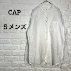 ギャップ　【S】メンズ　シャツ　ホワイト　ドット柄　ポケット　爽やか