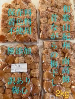 小梅干し 訳あり 昔ながらの梅干し 2kg 塩分約20% 無添加 紀州小梅