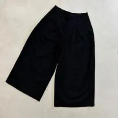 【美品】UNIQLO +J ワイドパンツ カシミヤ毛混 レディースMサイズ