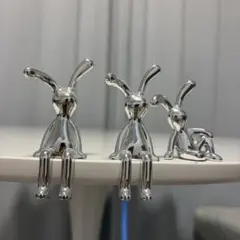 うさぎ オブジェ 3体 モダン