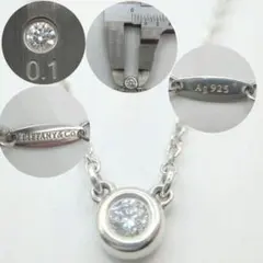 Tiffany & Co. シルバー925 ダイヤモンドバイザヤード ネックレス