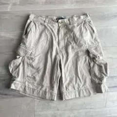 90s　ラルフローレン　ハーフカーゴパンツ　ショーツ　POLO