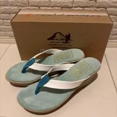 【美品】ISLAND SLIPPER ウェッジソール トングサンダル　24.5のサムネイル