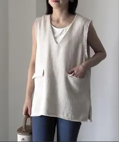 Riberry（リベリー）Vネックツイードベスト