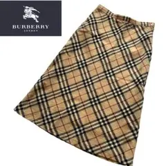 【イングランド製】バーバリー BURBERRY ロングスカート ノバチェック