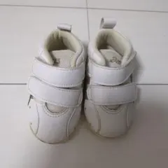 ASICS ベビーシューズ ホワイト 星柄 12.5cm