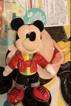 ディズニーランド　パルパルーザ　ミッキー　ぬいぐるみバッジ　シュガーラッシュ