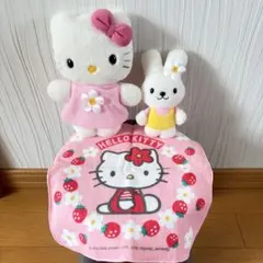 【当時物】レトロサンリオ キティ＆キャシー ぬいぐるみミニタオル3点セット 当時物】レトロサンリオ キティ＆キャシー ぬいぐるみミニタオル3点