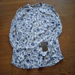 ZARA BASIC 花柄 長袖シャツ