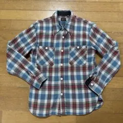 【45】FLATHEAD チェック柄ネルシャツ サイズ36のサムネイル