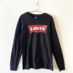 ☆【リーバイス】Tシャツ プリントロゴ 綿100％ クルーネック 長袖 S