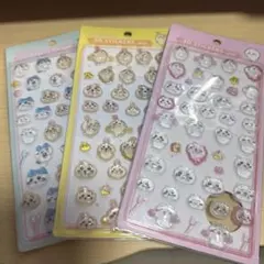 3D動物キャラクターシール 3枚セット