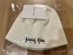 韓国購入正規品 Matin Kim マーティンキム 刺繍ロゴニット帽 ソウル