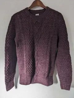 パープル ニット