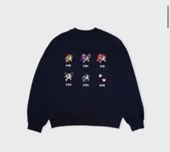 NEWJEANS パワーパフガールズ スウェット Lサイズ NewJeans x パワーパフガールズ パーカー スウェットシャツ黒L