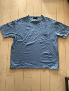 BACK NUMBER 無地 クルーネック Tシャツ ブルー