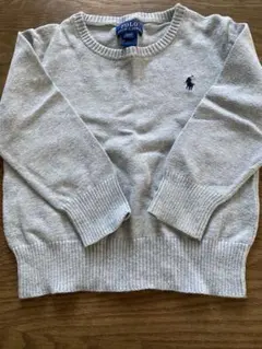 POLO RALPH LAUREN グレー ニットセーター 3/3T