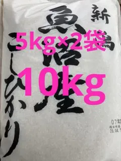 新潟産 魚沼産こしひかり 07年産 5kg×2袋10kg - メルカリ